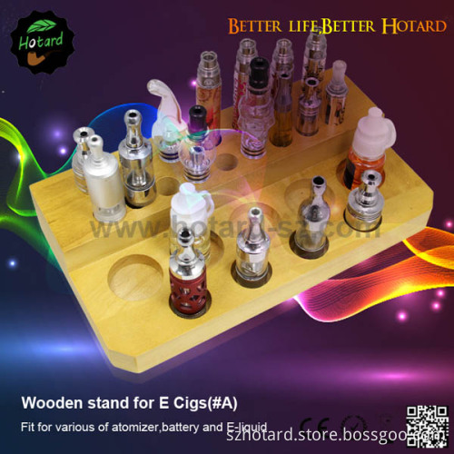 High Quality 27 Holes Wood Display Stand for Ecigs